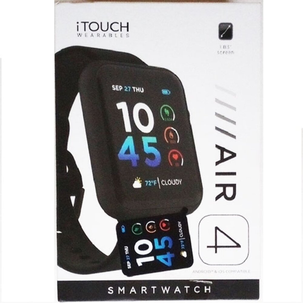 NWT iTouch Wearables Air 4 Smartwatch Black